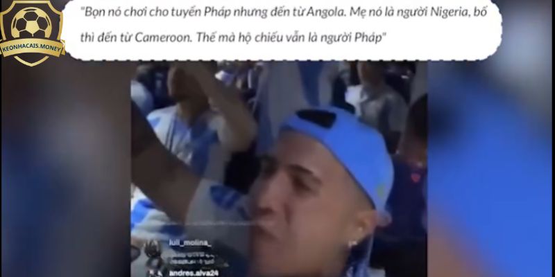 Nguyên văn ngôn từ Enzo Fernandez phân biệt chủng tộc trong đoạn cắt video